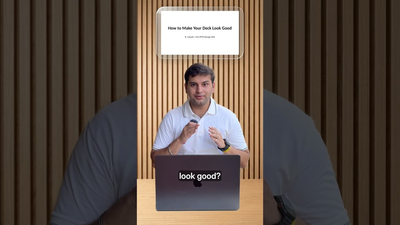 Thumbnail for How to Make Any Slide Deck Look Good With Claude (Step-by-Step Guide 2026)