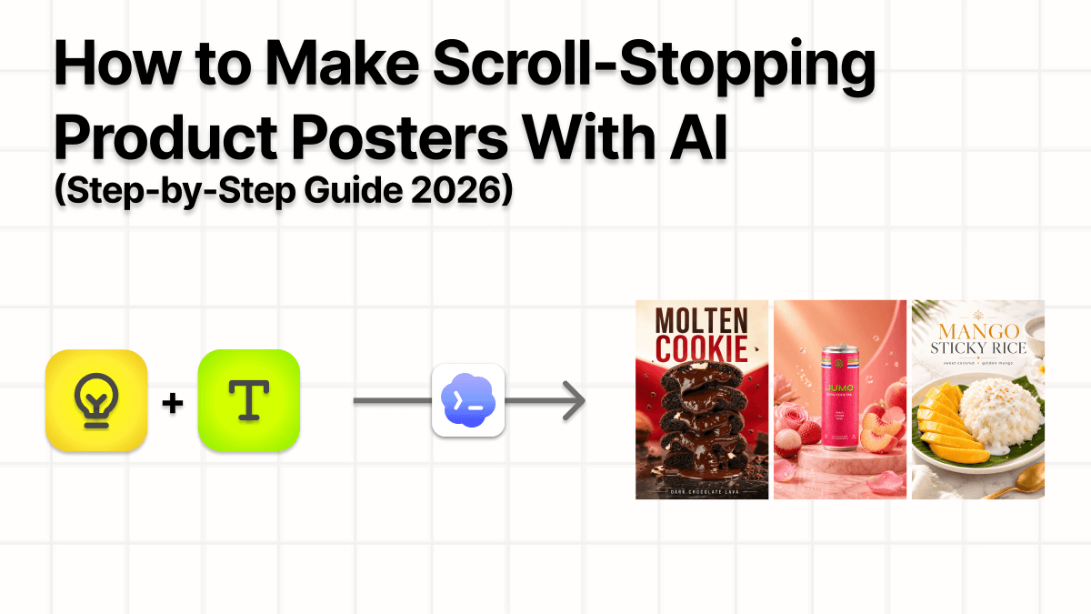 Title Image Banner How to Make Scroll-Stopping Product Posters with AI